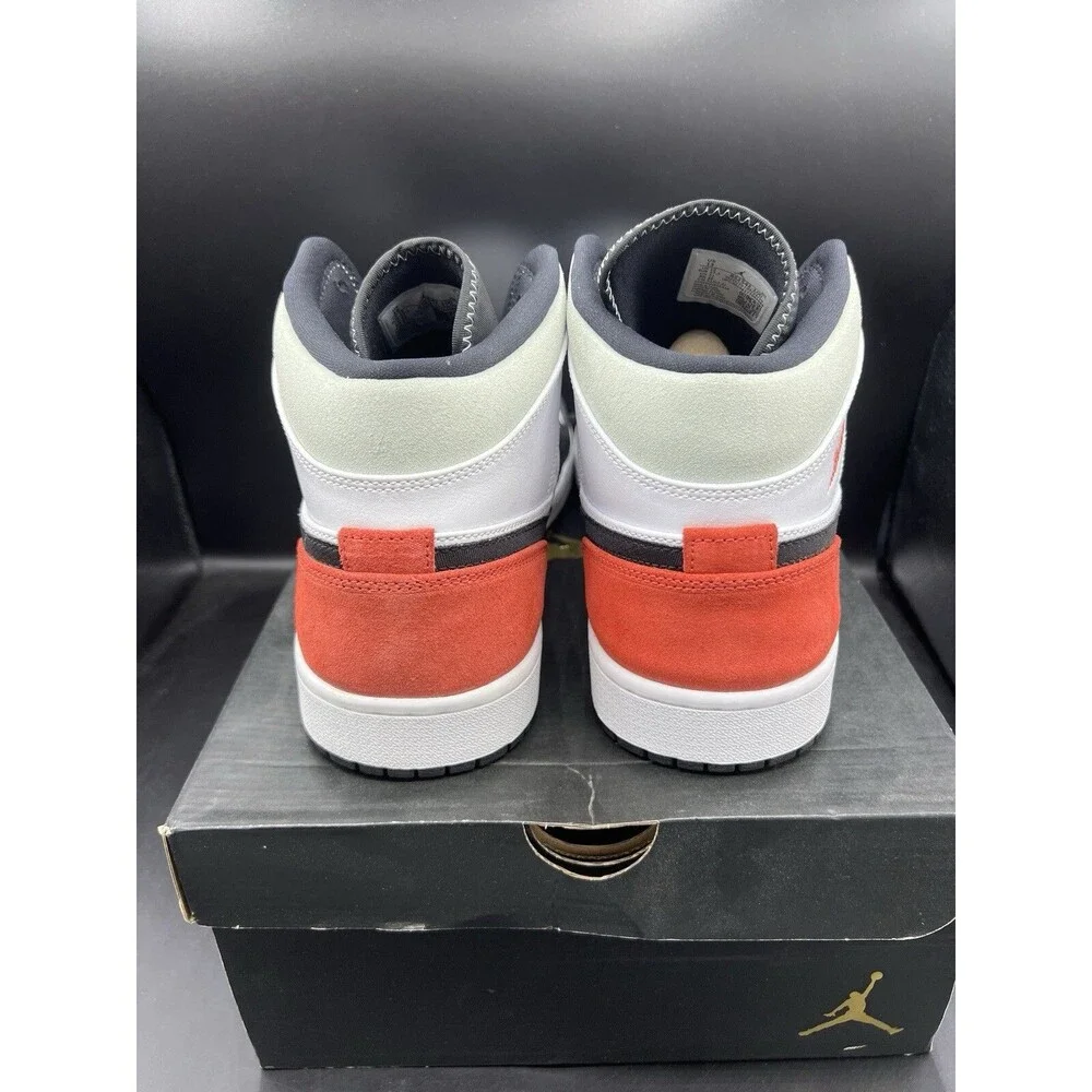 Air Jordan 1 Mid 'Red Black Toe' Men’s Size 13 (852542-100) VNDS OG ALL CLEAN! - Picture 8 of 16
